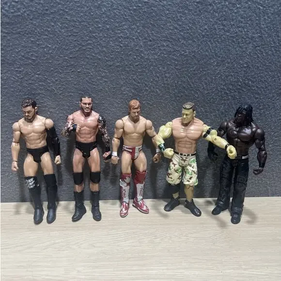 WWE Mattel Lot Of 5 Figures Cena, R-Truth, D Bryan, Finn Balor Randy Orton Viper