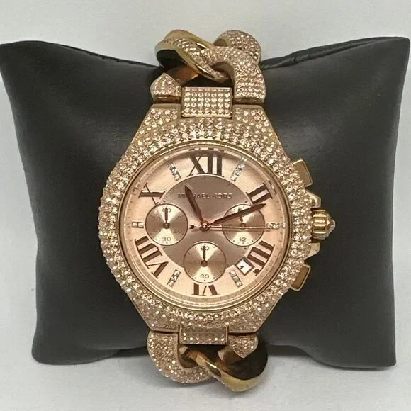 Michael Kors Camille MK3196 Women's Rose Gold Analog Dial Quartz Watch HME697