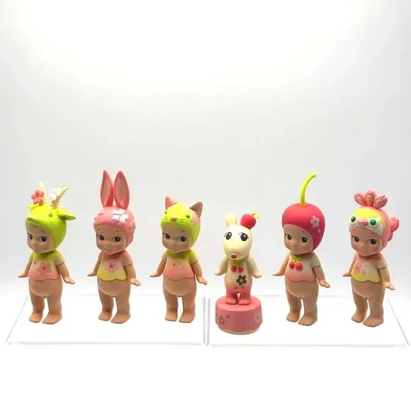 Set of 6 New Kewpie/Angel Mini Figures, Spring Cherry Costumes