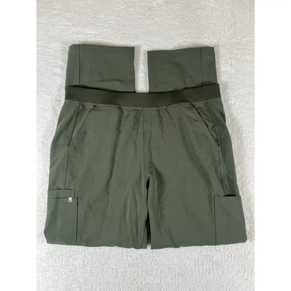 Figs T2001 Olive Green Cargo Straight Leg Scrub Pants Mens Sz XXL Medical