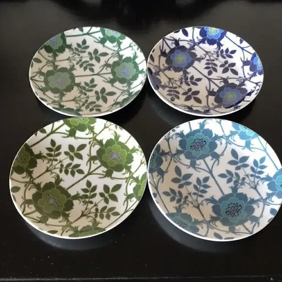 Williams Sonoma Peacock Pavao appetizer plates