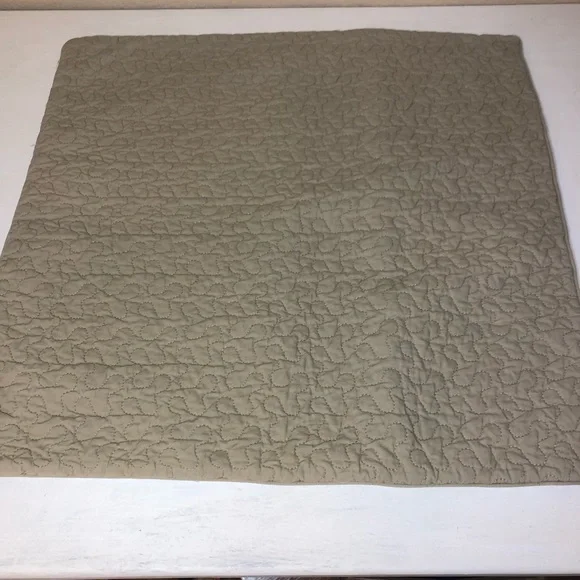 IKEA Alina Square Sham 26x26, EUC, Tan, Quilted, pet/smoke free home