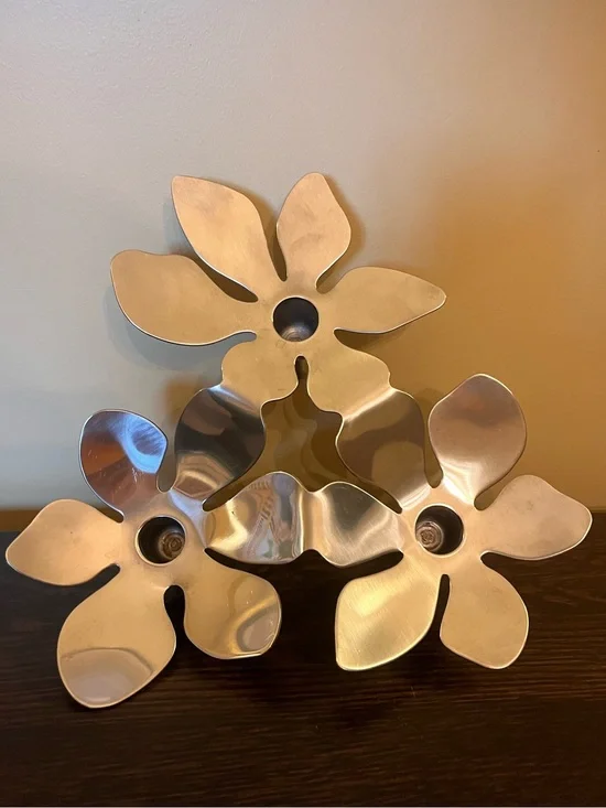 Vintage IKEA Stockholm Flower Candelabra Monika Mulder Design Modern Sculpture