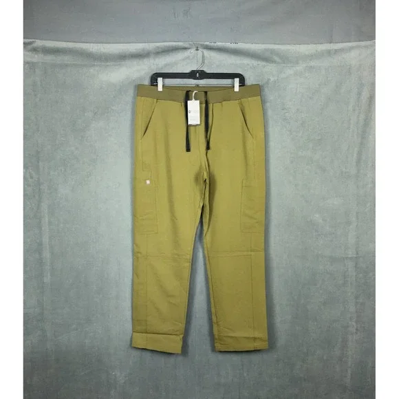 Figs Scrub Slim Pants Axim Mens Size XL Short Martini Olive Green NWT