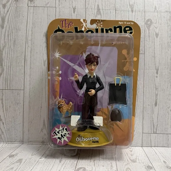 2002 Vintage The‎ Osbourne Family SHARON Talking Action Figure Ozzy Toy  New Nib
