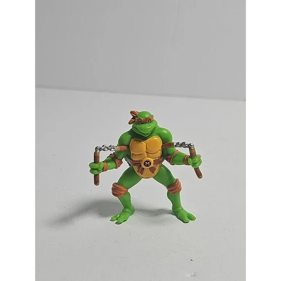 MICHELANGELO • Teenage Mutant Ninja Turtles Keychain Figure 2014 TMNT Viacom 2½