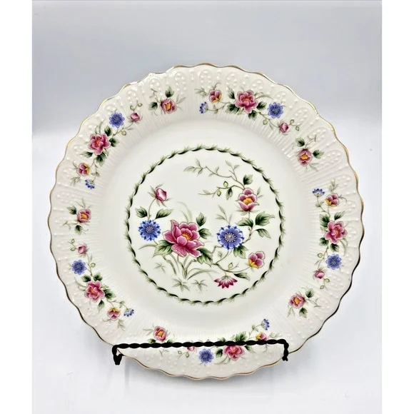 Andrea By Sadek Cake Plate Spring Night Made in Japan 10.5