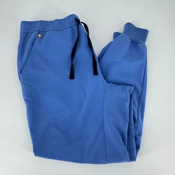 FIGS Men's Tansen Jogger Scrub Pants Blue‎ Medium Short Technical Collection
