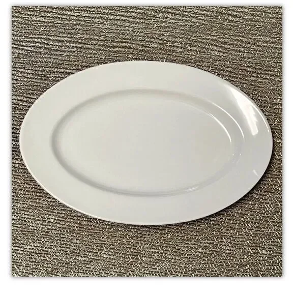 Richard Ginori Italy 4 Oblong Wide Rim Plate 9 x 6 Appetizer Lunch Small Plate