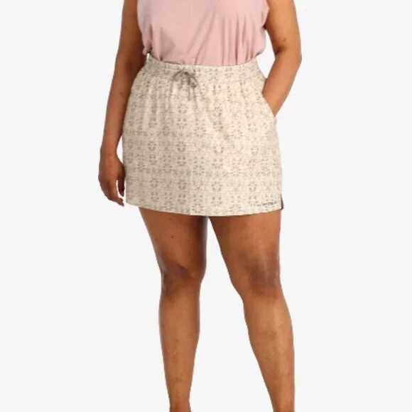 NWT Kari Traa Ruth Outdoor Skirt | Plus Size 2X | Bjerk White