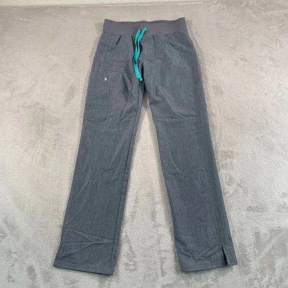FIGS Kade Cargo Scrub Pants Women Small‎ Graphite Gray Technical Nurse NWOT $48