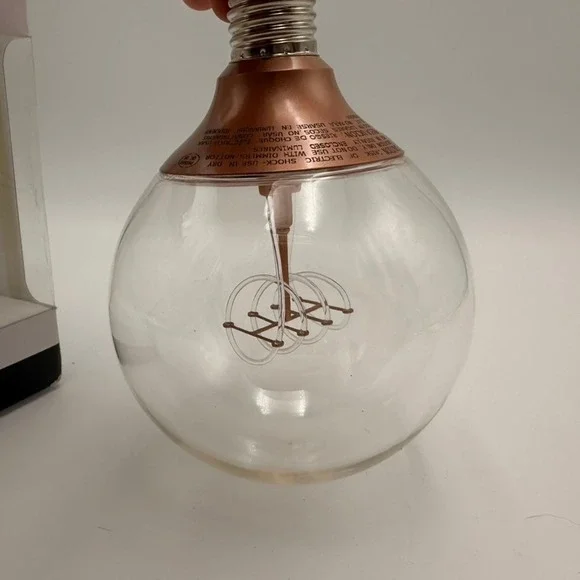 IKEA Nittio LED Bulb Hemma Cord Set Unisex OS Copper New Decorative Filament