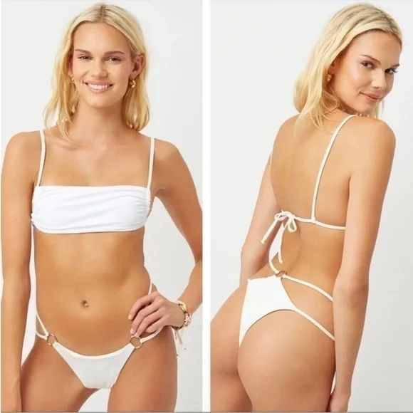 Frankie’s Bikinis Kailyn White Bikini Set