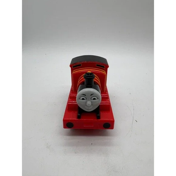 Thomas & Friends James #5 Red Black Pull Back & Go Train 2009 Mattel 3.5