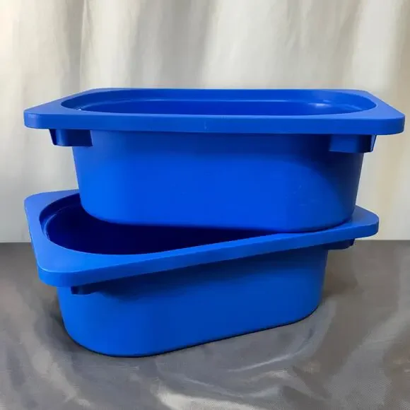 IKEA Trofast Boxes Bins Blue Lot of 2 X-Small 7 3/4