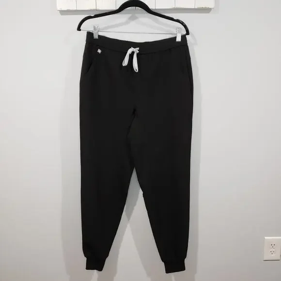 FIGS Tansen Jogger Scrub Pants Black Medical Nurse Uniform M