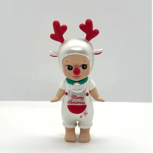 Authentic Sonny Angel White/Silver Reindeer, Christmas Series Mini Figure - NEW