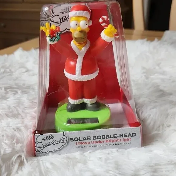The Simpson Homer Christmas Solar Bobblehead