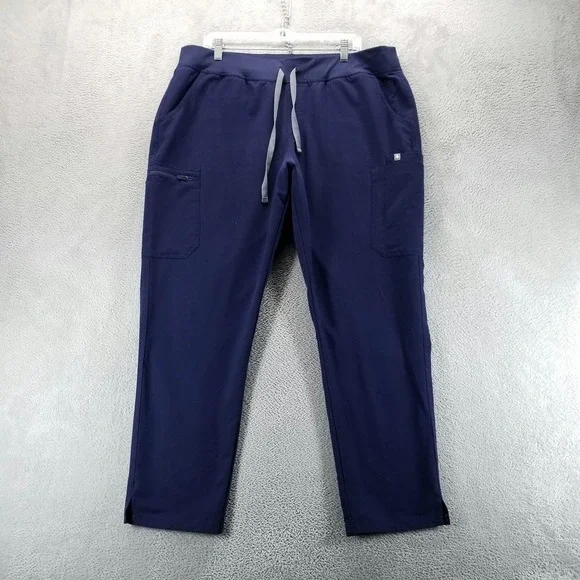FIGS Pants Mens 2XL Blue Technical Collection Scrub Cargo Stretch Workwear Nurse