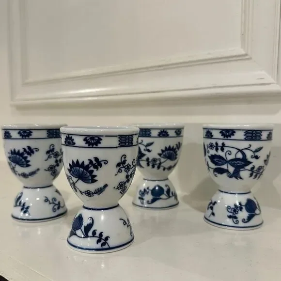 Vintage Vienna Woods Double Stoneware Egg Cup - Set of 4