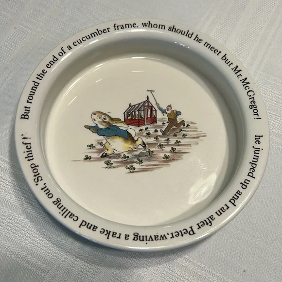 Peter Rabbit Large Children’s Ceramic Bowl by Beatrix Potter