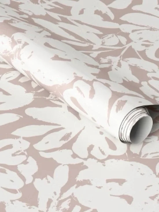 New Threshold Brushstroke Floral Light Pink Peel & Stick Wallpaper 27.5 SQ FT