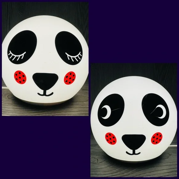 IKEA Rare Angama Bedside Table Lamp Night Light Panda Face Nursery Lighting
