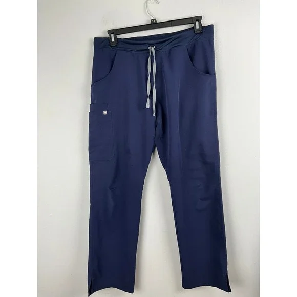 FIGS Technical Collection Men's Navy Blue Scrub‎ Pants Size Large Cargo Pocket