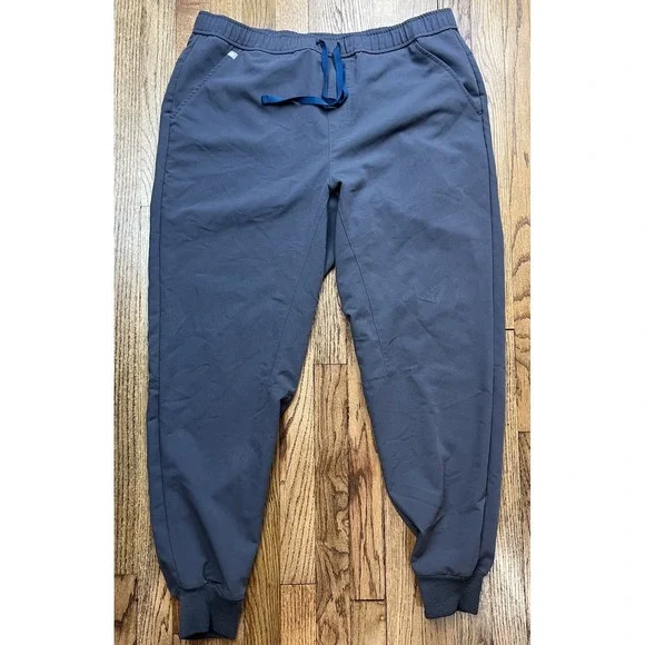 FIGS‎ Tansen Jogger Scrub Pants Men's Sz XL Gray Drawstring Medical Uniform
