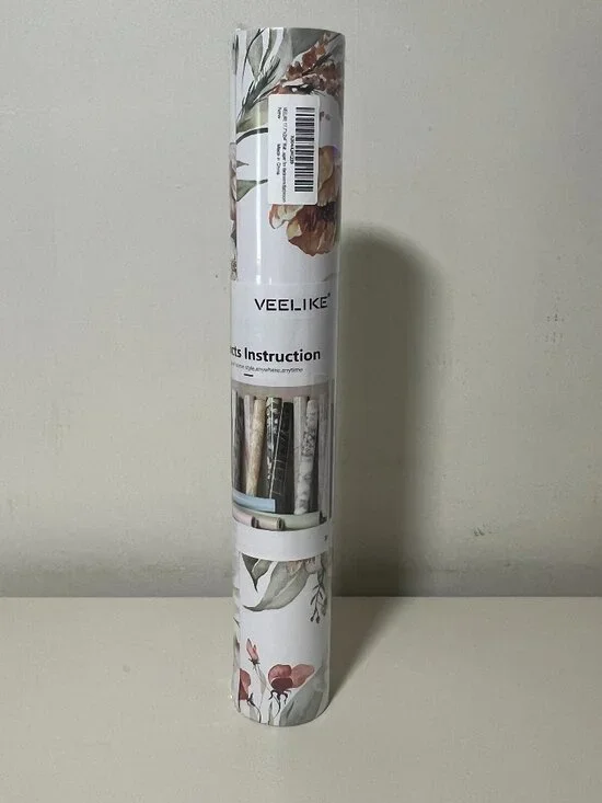 Watercolor Vintage Floral Peel and Stick Wallpaper (17.7