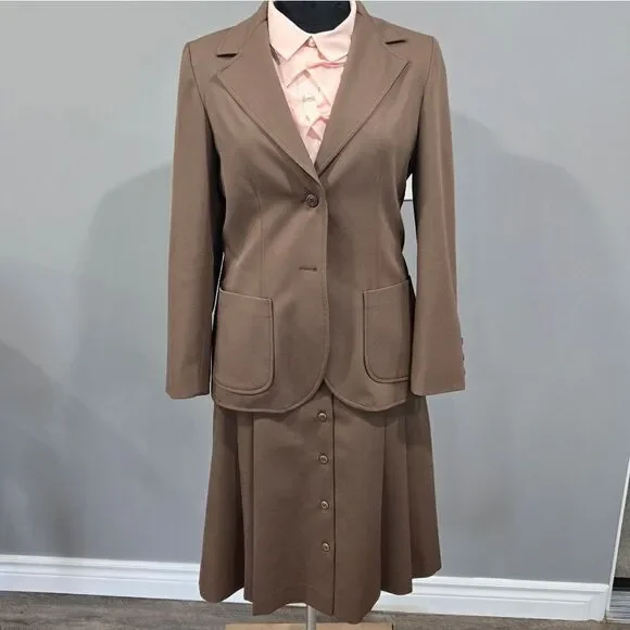 🐢 Vintage Jack Winter Skirt Suit