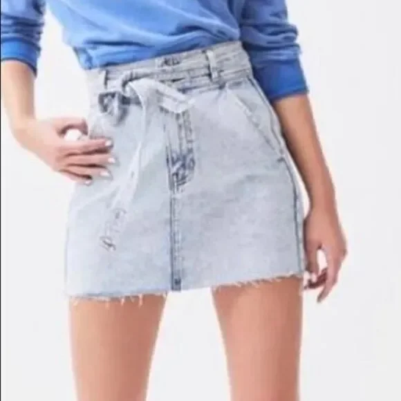PacSun acid washed denim skirt size 26/2