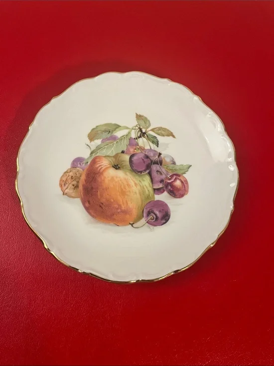 Vintage Schumann Arzberg Bavaria porcelain plate 7.25”D