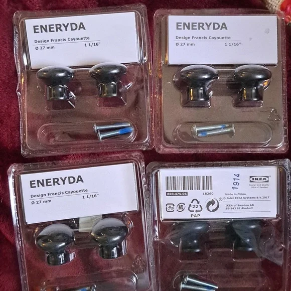 4 sets of ikea pull knobs