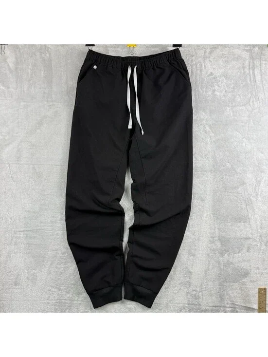 FIGS Tansen Joggers Black Men Sz M/Tall Tech Scrub Uniform Work Medical Pockets