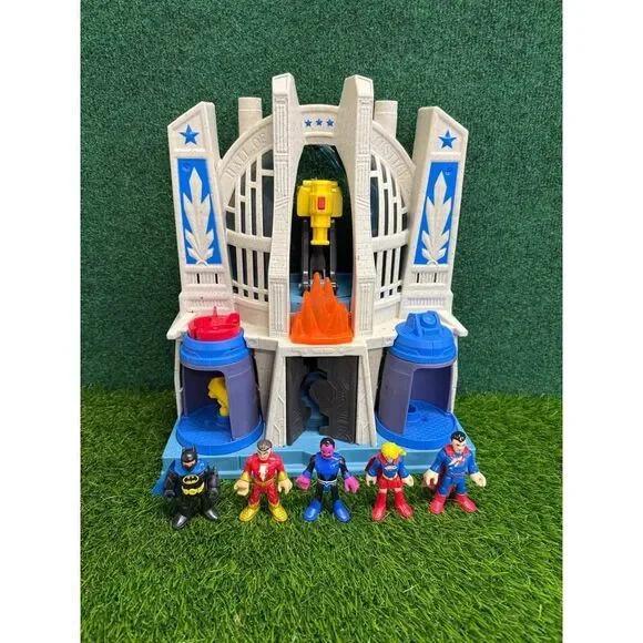 Imaginext Justice League Hall of Justice Playset & Figures Batman Superman Heros