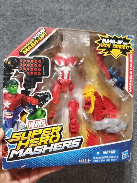 Hasbro Marvel Super Hero Mashers Falcon Iron Patriot Action Figure New Not Mint