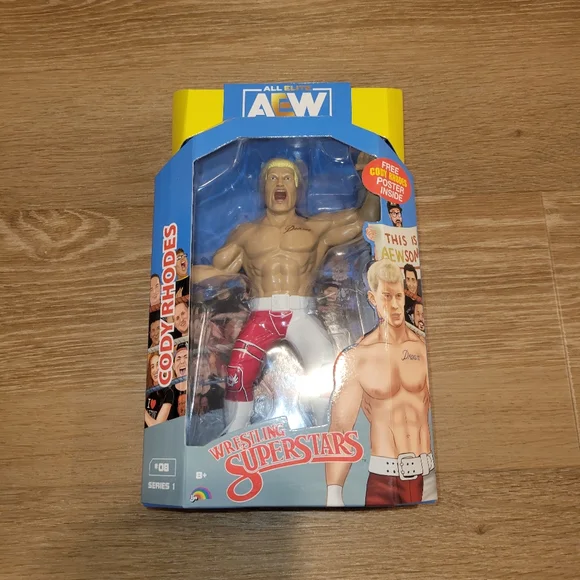 AEW Cody Rhodes Wrestling Superstars  Figure Red Gear Walmart Exclusive New