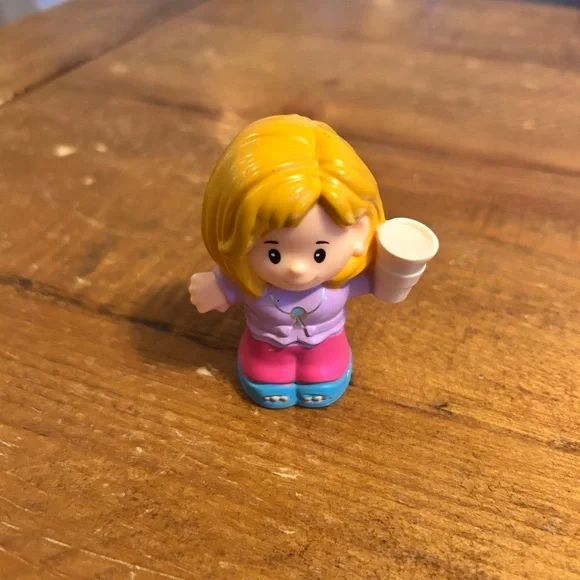 Fisher Price Little People mom with coffee as is