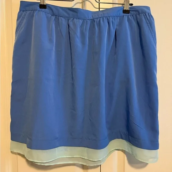Blue and Aqua Women's Skirt