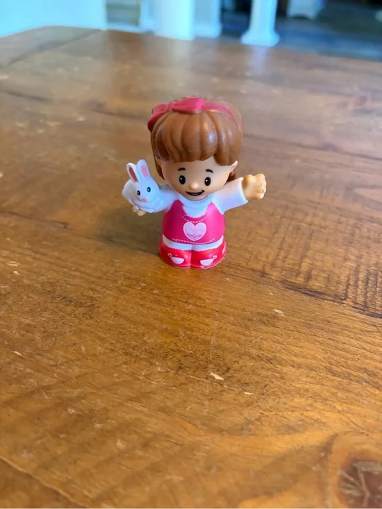 Fisher Price Little People Mia with bunny as is
