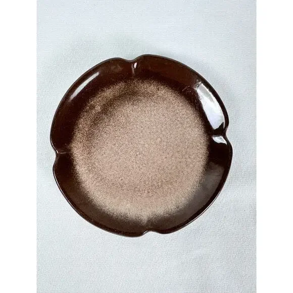 Frankoma 5E Plainsman Brown Satin Salad Desert Plate 5-7/8” VG
