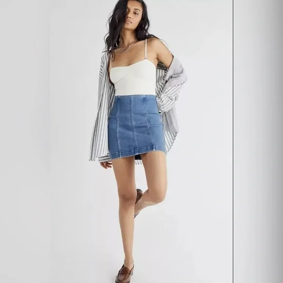 Free People Modern Femme Mini Skirt