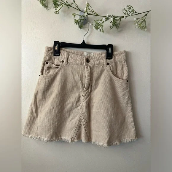 White Crow | Micro Cord Mini Skirt