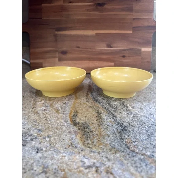 Vintage Tupperware Yellow Cereal Bowls Set of 2 Model‎ 890