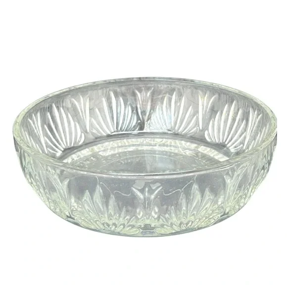 Glass Bowl Avon Fan Pattern Vintage 5 5 inch Clear Decorative Dish Home Decor
