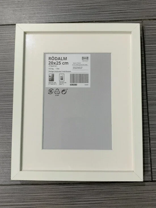 IKEA Rodalm Picture Frame White 8x10 Modern Photo Display Wall Art Decor New