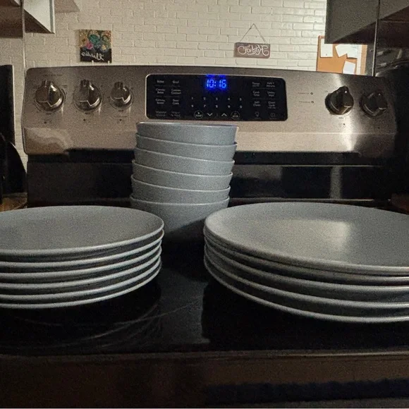 IKEA Stoneware Gray Plate