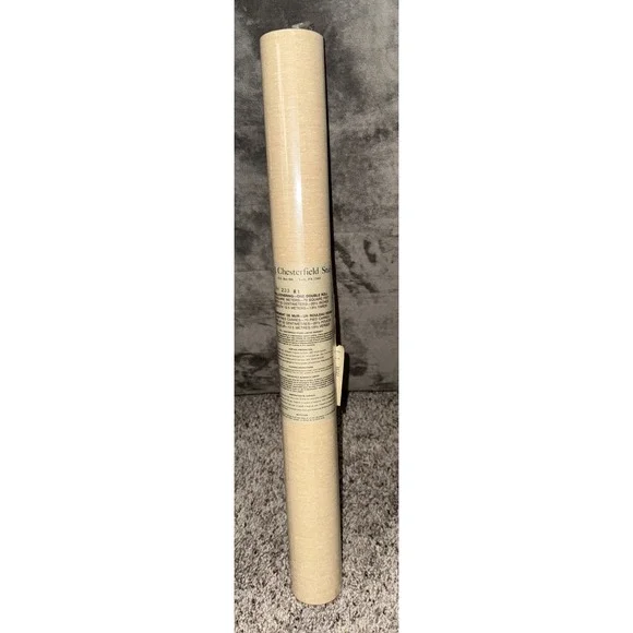 Vintage J. Chesterfield Wallpaper BH 233 R1 Beige Texture Look 70 Sq Ft Double R