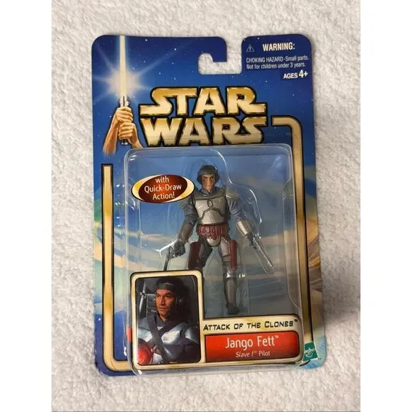 Star Wars: Attack of the Clones Jango Fett (Slave I Pilot) Action Figure/Hasbro